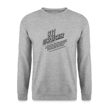 Dispatcher Shirt, Dispatcher Definition Tee, - Unisex Sweatshirt - salt & pepper - Front - Alina (178cm) & Michal (187cm)