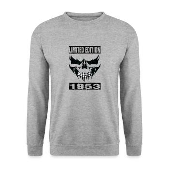 Édition limitée 1953 - Sweat-shirt Unisexe - gris chiné - Devant - Alina (178cm) & Michal (187cm)
