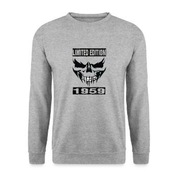 Limited Edition 1959 - Unisex Pullover - Weißgrau meliert - Vorne - Alina (178cm) & Michal (187cm)