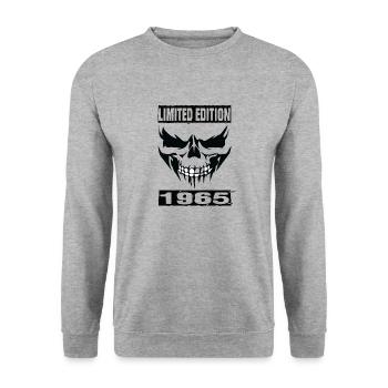 Édition limitée 1965 - Sweat-shirt Unisexe - gris chiné - Devant - Alina (178cm) & Michal (187cm)