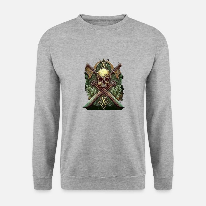 Viking Skull - Unisex Sweatshirt - salt & pepper