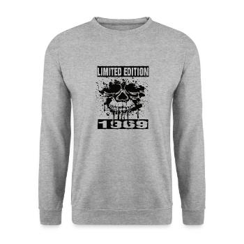 Édition limitée 1969 - Sweat-shirt Unisexe - gris chiné - Devant - Alina (178cm) & Michal (187cm)