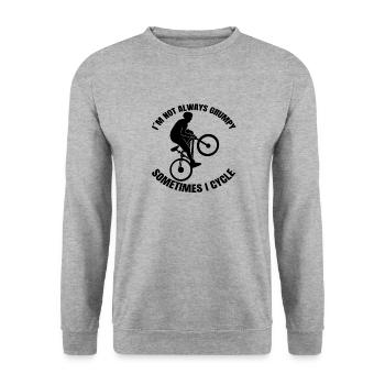 Vélo Cyclisme Cyclisme Cycliste Cycliste - Sweat-shirt Unisexe - gris chiné - Devant - Alina (178cm) & Michal (187cm)