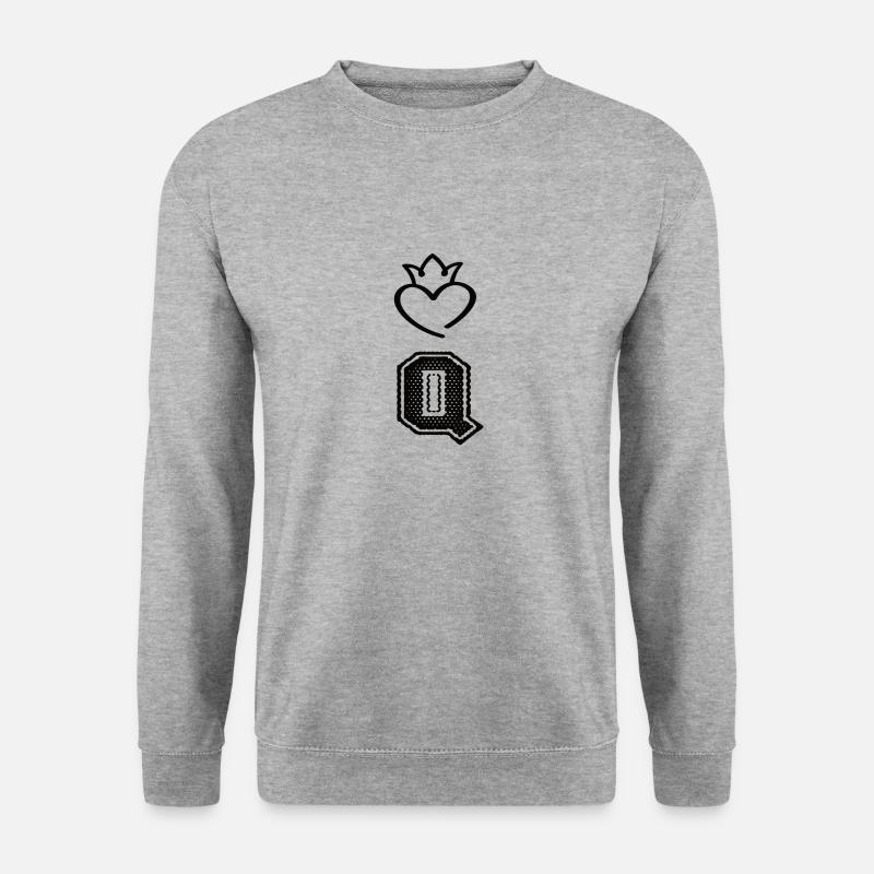 Queen - Unisex Pullover - Weißgrau meliert