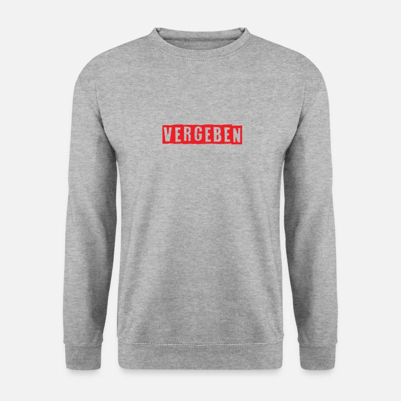Vergeben - Unisex Pullover - Weißgrau meliert