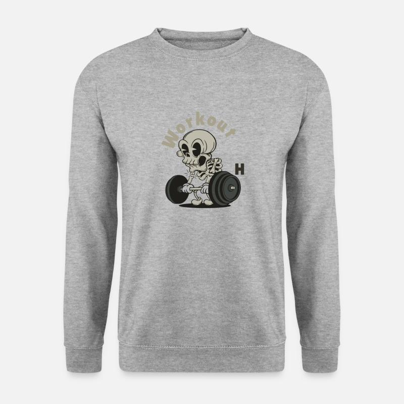 workout - Unisex Sweatshirt - salt & pepper