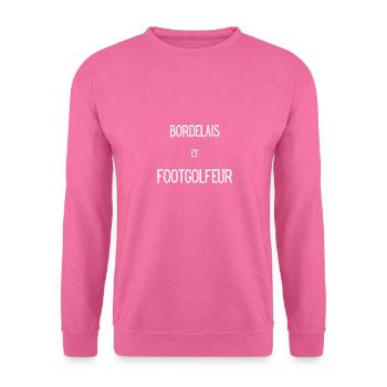 Bordelais et Footgolfeur - Sweat-shirt Unisexe - rose - Devant