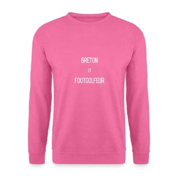 Breton et Footgolfeur - Sweat-shirt Unisexe - rose - Devant