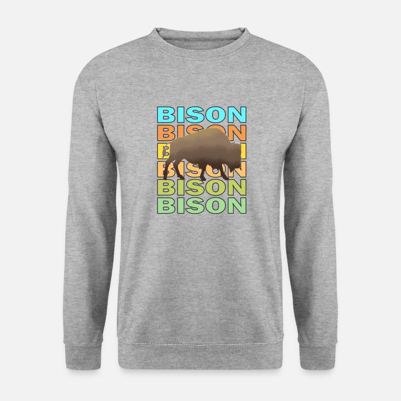 BISON - Unisex Sweatshirt - salt & pepper