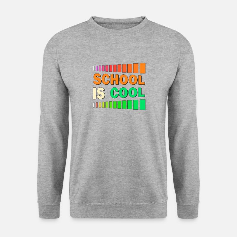 SCHOOL IS COOL - Unisex Pullover - Weißgrau meliert