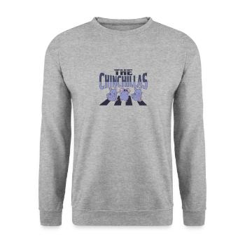 Chinchilla Pedestrian Design for Chinchilla - Unisex Sweatshirt - salt & pepper - Front - Alina (178cm) & Michal (187cm)