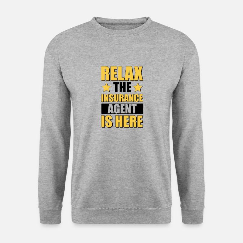 Versicherungsagent Gutachter Versicherungsmakler - Unisex Pullover - Weißgrau meliert
