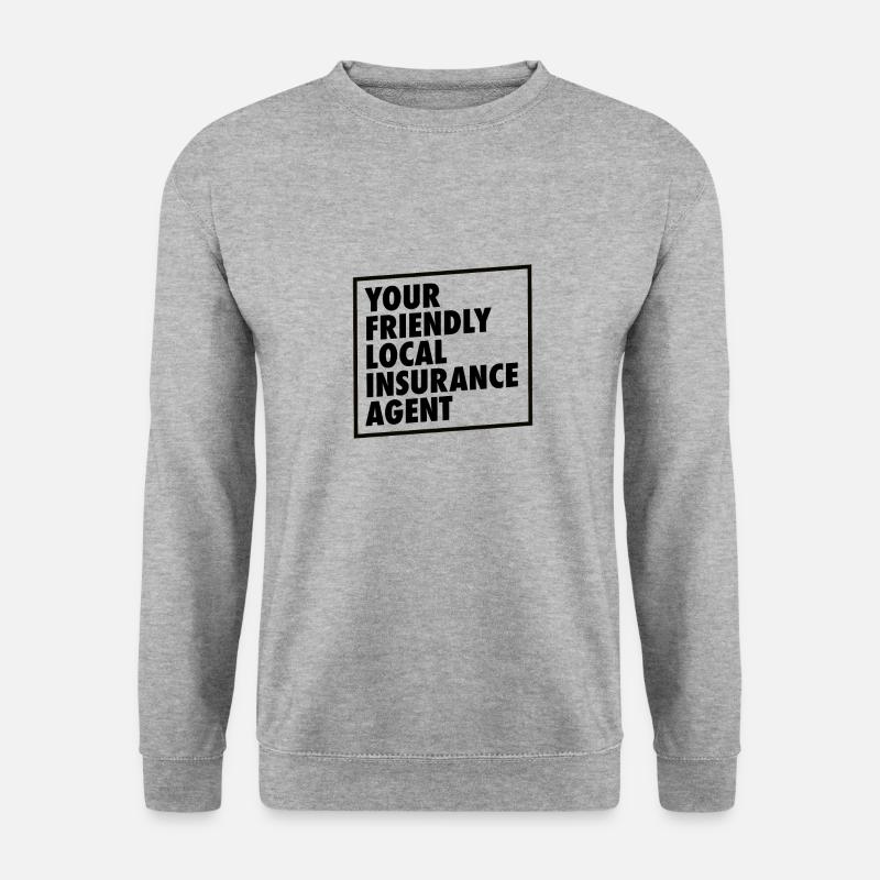 Versicherungsagent Gutachter Versicherungsmakler - Unisex Pullover - Weißgrau meliert