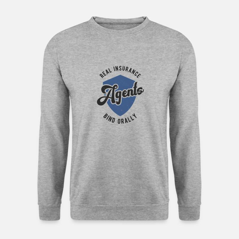 Versicherungsagent Gutachter Versicherungsmakler - Unisex Pullover - Weißgrau meliert