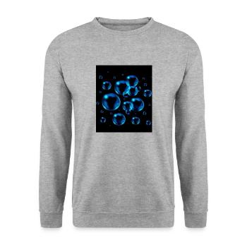 Design with Stone dots - Unisex Sweatshirt - salt & pepper - Front - Alina (178cm) & Michal (187cm)