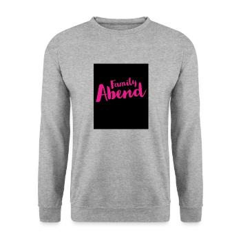 Adobe Express 20230127 1305500 1 - Unisex Pullover - Weißgrau meliert - Vorne - Alina (178cm) & Michal (187cm)