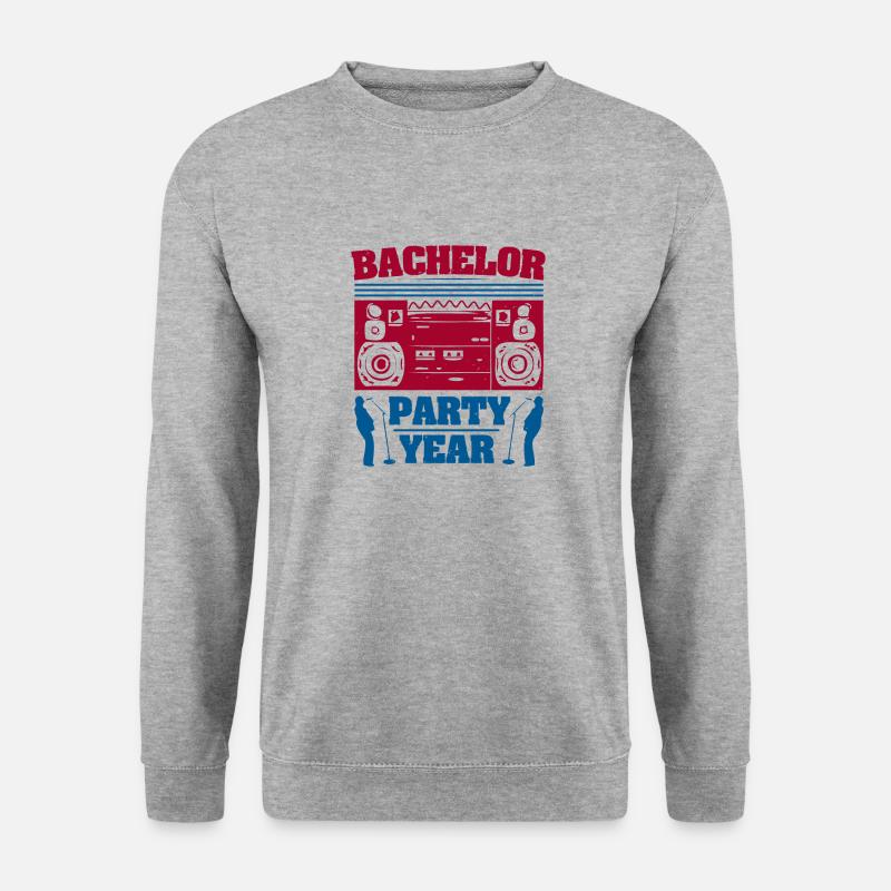 JUNGGESELLENABSCHIED JAHR - Unisex Pullover - Weißgrau meliert