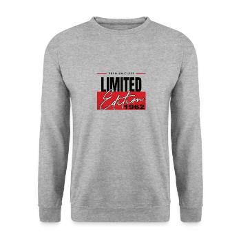 Limited Edition 1962 - Unisex Pullover - Weißgrau meliert - Vorne - Alina (178cm) & Michal (187cm)