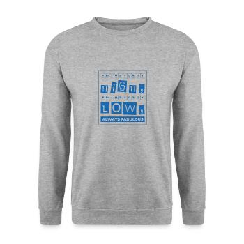 Diabetische Bauchspeicheldrüse - Unisex Pullover - Weißgrau meliert - Vorne - Alina (178cm) & Michal (187cm)