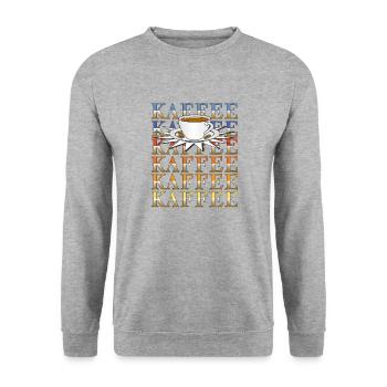 KAFFEE - Unisex Pullover - Weißgrau meliert - Vorne - Alina (178cm) & Michal (187cm)