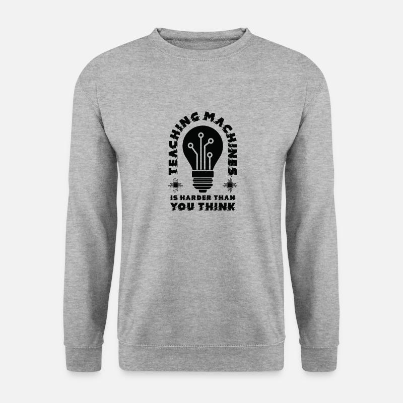 Teaching Machine Learning Artificial Intelligence - Unisex Sweatshirt - salt & pepper