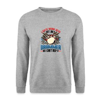 Ich Hasse Es, Sexy Zu Sein - Unisex Pullover - Weißgrau meliert - Vorne - Alina (178cm) & Michal (187cm)