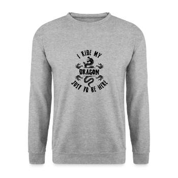 Renaissance Festival Ren Fair Faire Medieval - Unisex Sweatshirt - salt & pepper - Front - Alina (178cm) & Michal (187cm)