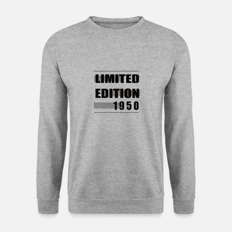 Limited Edition 1950 - Unisex Pullover - Weißgrau meliert