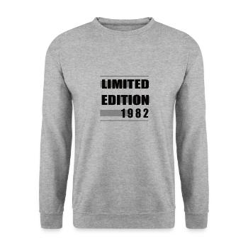 Édition limitée 1982 - Sweat-shirt Unisexe - gris chiné - Devant - Alina (178cm) & Michal (187cm)