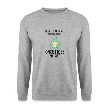 Moyenne Tortue Faune Propriétaire de tortue Moyenne - Sweat-shirt Unisexe - gris chiné - Devant - Alina (178cm) & Michal (187cm)