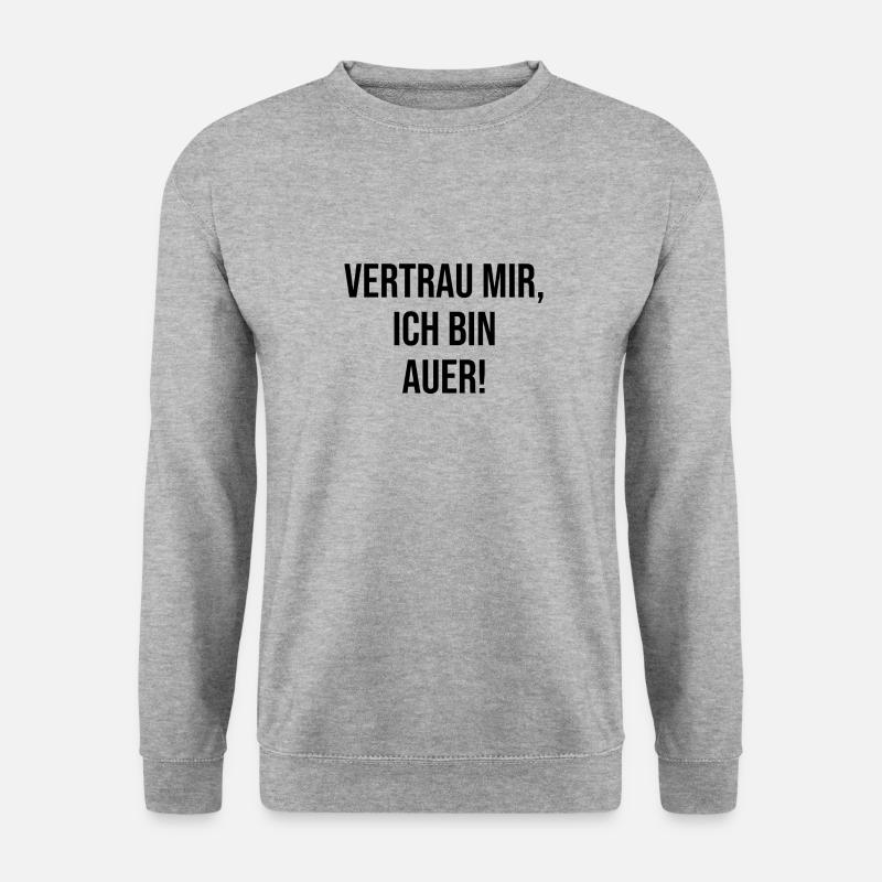 Aue Vertrauen - Unisex Pullover - Weißgrau meliert