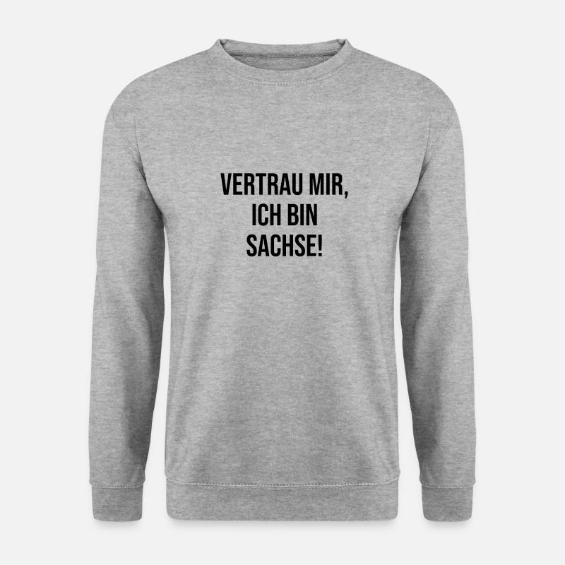 Vertrauen Sachsen - Unisex Pullover - Weißgrau meliert