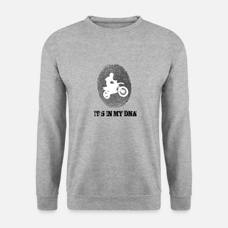 Motocross Its In My Dna - Unisex Pullover - Weißgrau meliert