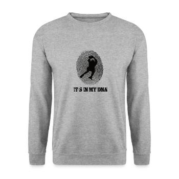 Le basketball est dans mon ADN - Sweat-shirt Unisexe - gris chiné - Devant - Alina (178cm) & Michal (187cm)