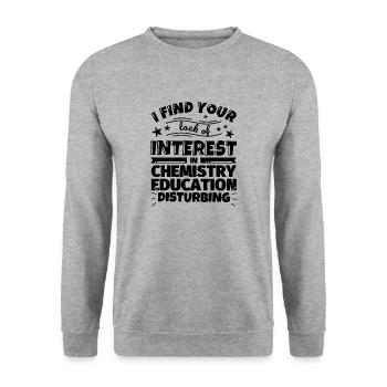 Chemistry lessons funny gift - Unisex Sweatshirt - salt & pepper - Front - Alina (178cm) & Michal (187cm)