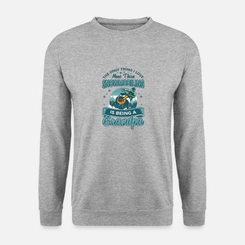Snowmobiling, Grandpa, Snowmobile - Unisex Sweatshirt - salt & pepper