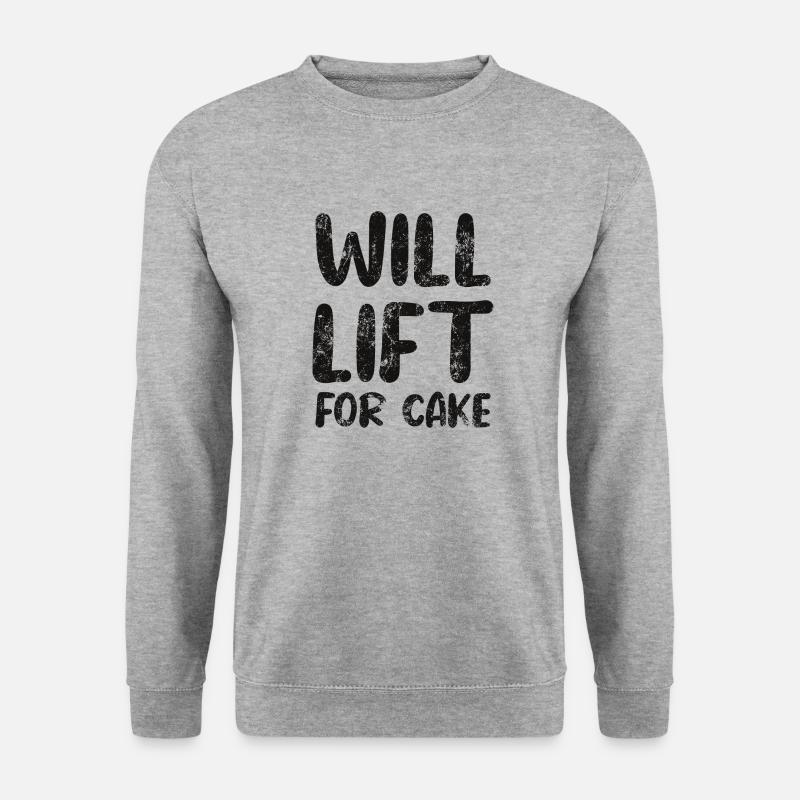 Will Lift For Cake - Unisex Sweatshirt - salt & pepper