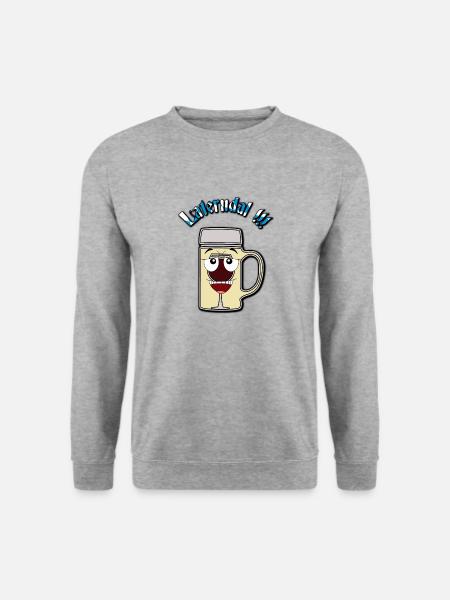 Laternenmaß / Laterne / Laterndal V2 - Unisex Pullover - Weißgrau meliert