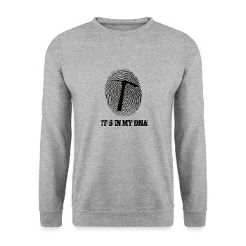 Road Construction Its In My Dna - Unisex Sweatshirt - salt & pepper - Front - Alina (178cm) & Michal (187cm)