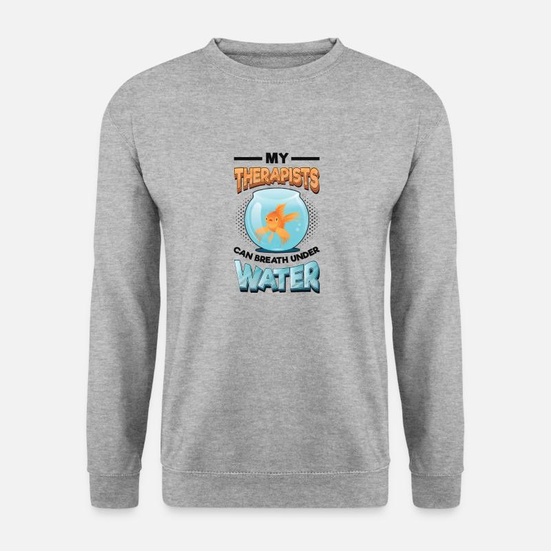 Fun fish keeping, fish keepers - Unisex Sweatshirt - salt & pepper