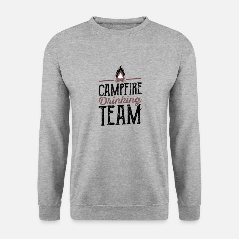 Campfire Drinking Team Camping Camper - Unisex Sweatshirt - salt & pepper