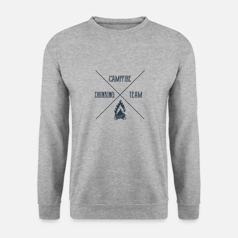 Campfire Drinking Team Camping Camper - Unisex Sweatshirt - salt & pepper