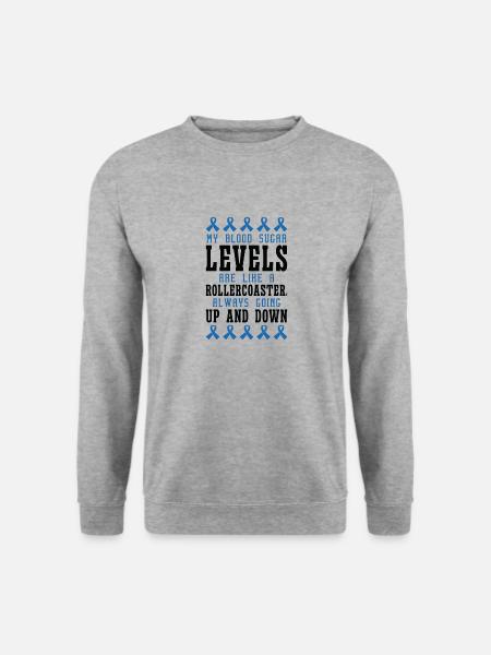 Diabetische Bauchspeicheldrüse - Unisex Pullover - Weißgrau meliert