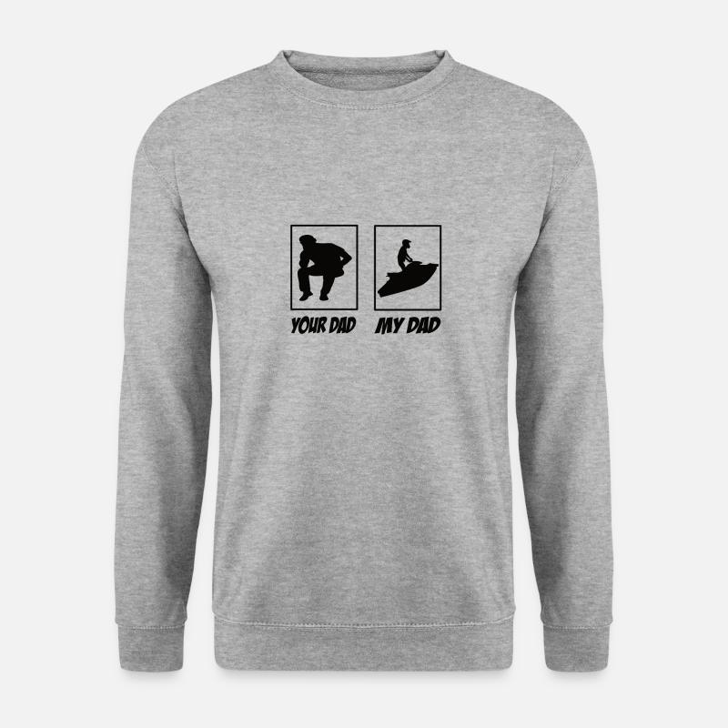 Jetski - Unisex Pullover - Weißgrau meliert