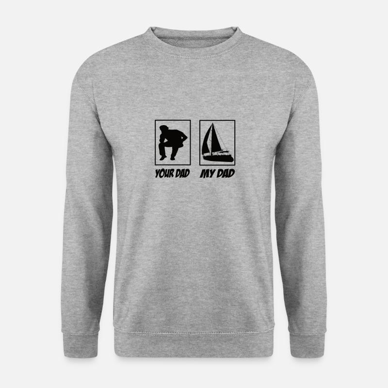 Segeln - Unisex Pullover - Weißgrau meliert