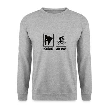 Gravel Bike - Unisex Sweatshirt - salt & pepper - Front - Alina (178cm) & Michal (187cm)