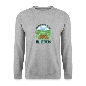 Jardinage Plantes Amoureux Jardin - Sweat-shirt Unisexe - gris chiné - Devant - Alina (178cm) & Michal (187cm)