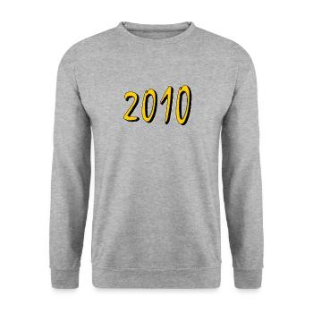 BIRTHDAY YEAR 2010 - Unisex Sweatshirt - salt & pepper - Front - Alina (178cm) & Michal (187cm)
