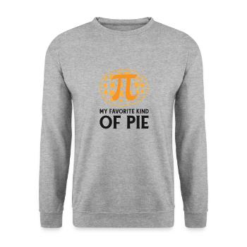 Pi Day Cake Math Number Pi Symbol Food - Sweat-shirt Unisexe - gris chiné - Devant - Alina (178cm) & Michal (187cm)