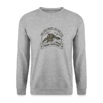 Geologie Professor Geologe Geologie Student - Unisex Pullover - Weißgrau meliert - Vorne - Alina (178cm) & Michal (187cm)